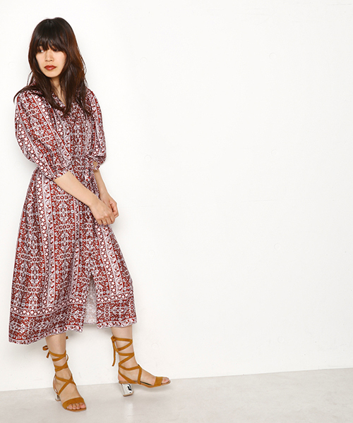 Sly スライ の Railing Flower シャーリング Sh Op ワンピース Wear