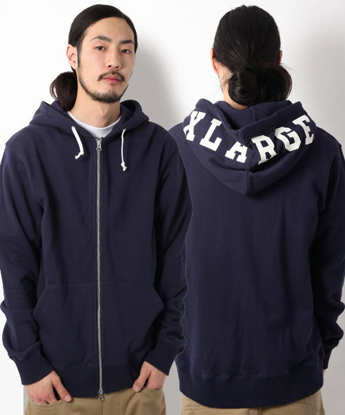 XLARGE（エクストララージ）の「HOOD LOGO FULL ZIP HOODIE（パーカー・メンズ・ブラック/アッシュグレー/ブラウン/ブルー/ネイビー・SMALL/MEDIUM/LARGE/X-LARGE）」の5枚目の写真