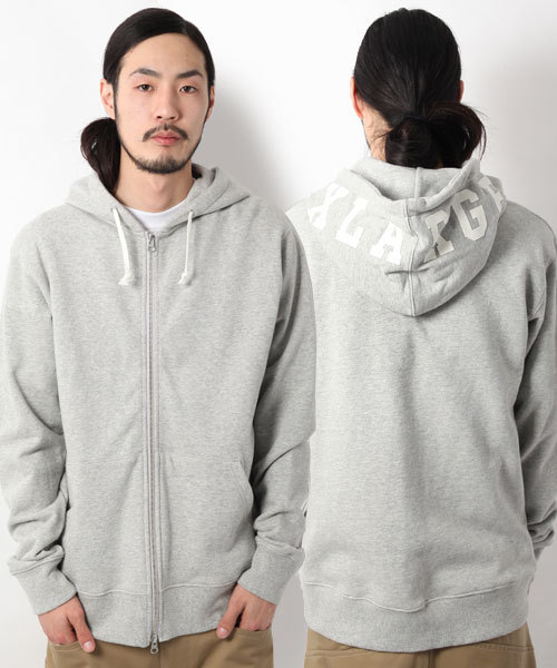 XLARGE（エクストララージ）の「HOOD LOGO FULL ZIP HOODIE（パーカー・メンズ・ブラック/アッシュグレー/ブラウン/ブルー/ネイビー・SMALL/MEDIUM/LARGE/X-LARGE）」の3枚目の写真