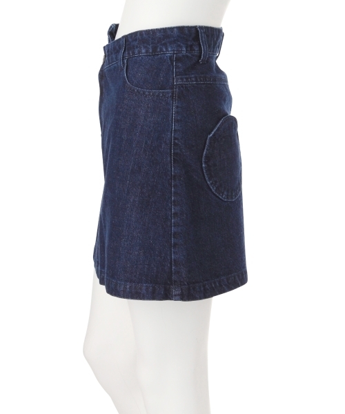 merry jenny（メリージェニー）の「○▽デニムミニスカート（デニムスカート・レディース・インディゴブルー/ブルー・FREE）」の3枚目の写真