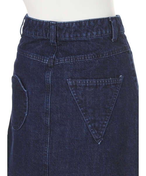 merry jenny（メリージェニー）の「○▽デニムミニスカート（デニムスカート・レディース・インディゴブルー/ブルー・FREE）」の6枚目の写真