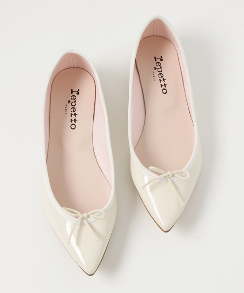 repetto/レペット】バレエフラットシューズ 37 ホワイト レペット