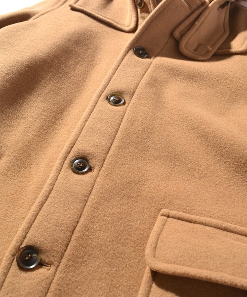 LONDON TRADITION（ロンドントラディション）の「LONDON TRADITION×SHIPS JET BLUE: ボタンフロント ロングダッフルコート（ダッフルコート・メンズ・ネイビー/ダークグレー/キャメル・LARGE/MEDIUM/SMALL/X-LARGE）」の8枚目の写真