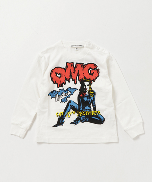 JOEY HYSTERIC(ジョーイヒステリック)の「PUNK OMG pt Tシャツ【XS/S/M】(Tシャツ/カットソー・キッズ・ホワイト/ブラック/イエロー・X-SMALL/SMALL/MEDIUM)」の1枚目の写真