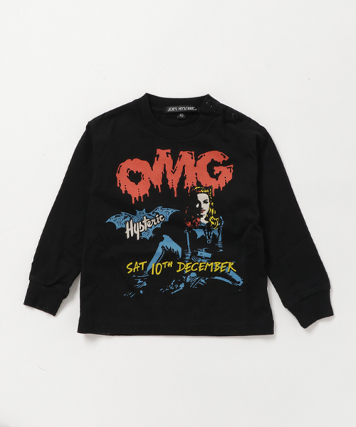 JOEY HYSTERIC(ジョーイヒステリック)の「PUNK OMG pt Tシャツ【XS/S/M】(Tシャツ/カットソー・キッズ・ホワイト/ブラック/イエロー・X-SMALL/SMALL/MEDIUM)」の2枚目の写真
