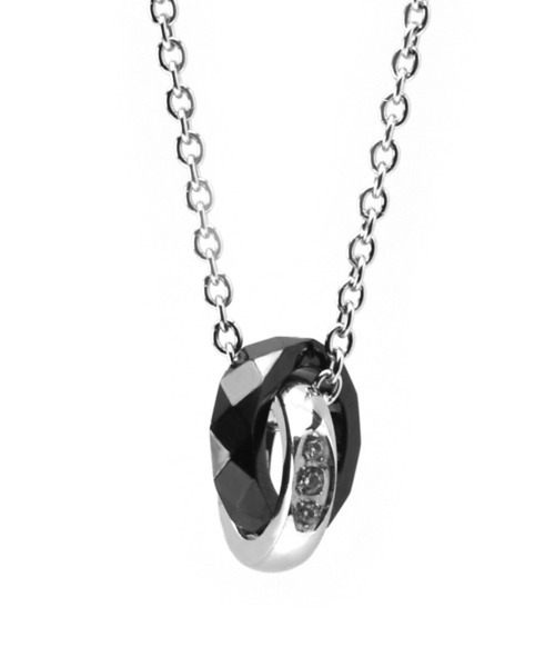 LION HEART（ライオンハート）の「【限定展開】“LH-1”スタッドダブルリングネックレス/サージカルステンレス＆タングステン（金属アレルギー対応）【LION HEART / ライオンハート】（ネックレス・メンズ・ブラック/ピンクゴールド/シルバー/ブルー/シルバー系その他/ブラック系その他・FREE）」の3枚目の写真