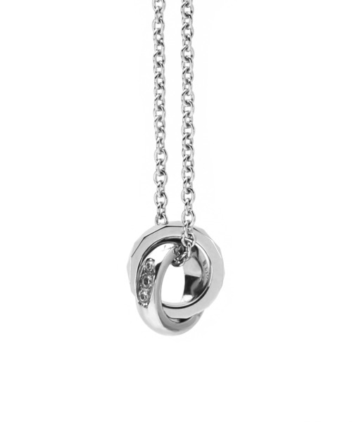 LION HEART（ライオンハート）の「【限定展開】“LH-1”スタッドダブルリングネックレス/サージカルステンレス＆タングステン（金属アレルギー対応）【LION HEART / ライオンハート】（ネックレス・メンズ・ブラック/ピンクゴールド/シルバー/ブルー/シルバー系その他/ブラック系その他・FREE）」の14枚目の写真