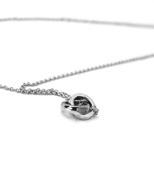 LION HEART（ライオンハート）の「【限定展開】“LH-1”スタッドダブルリングネックレス/サージカルステンレス＆タングステン（金属アレルギー対応）【LION HEART / ライオンハート】（ネックレス・メンズ・ブラック/ピンクゴールド/シルバー/ブルー/シルバー系その他/ブラック系その他・FREE）」の13枚目の写真