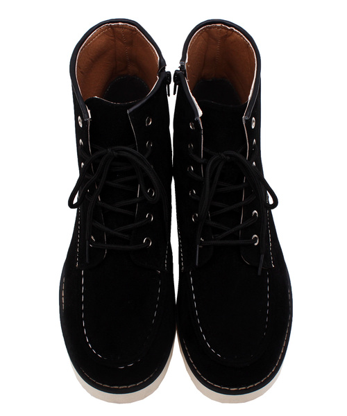 ８(eight)（エイト）の「PUレザー ワークブーツ スウェードレザー（ブーツ・メンズ・ブラック/ブラウン系その他/ベージュ系その他/ブラック系その他・25.0cm/25.5cm/26.0cm/26.5cm/27.0cm/28.0cm）」の17枚目の写真