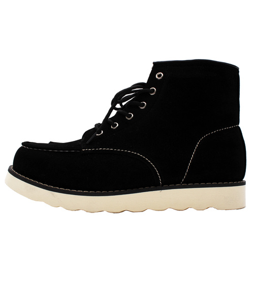 ８(eight)（エイト）の「PUレザー ワークブーツ スウェードレザー（ブーツ・メンズ・ブラック/ブラウン系その他/ベージュ系その他/ブラック系その他・25.0cm/25.5cm/26.0cm/26.5cm/27.0cm/28.0cm）」の13枚目の写真