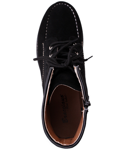 ８(eight)（エイト）の「PUレザー ワークブーツ スウェードレザー（ブーツ・メンズ・ブラック/ブラウン系その他/ベージュ系その他/ブラック系その他・25.0cm/25.5cm/26.0cm/26.5cm/27.0cm/28.0cm）」の9枚目の写真