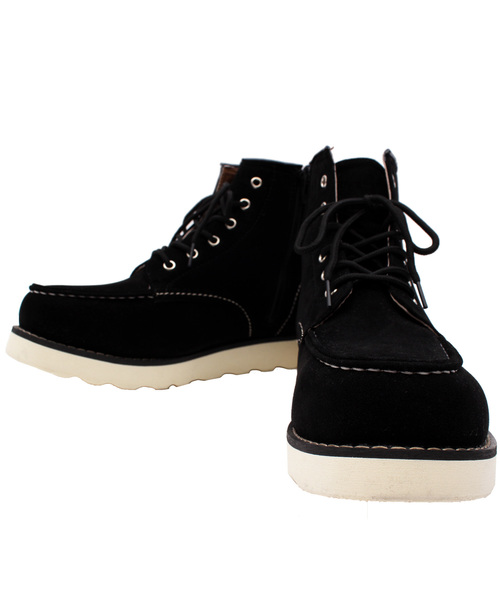 ８(eight)（エイト）の「PUレザー ワークブーツ スウェードレザー（ブーツ・メンズ・ブラック/ブラウン系その他/ベージュ系その他/ブラック系その他・25.0cm/25.5cm/26.0cm/26.5cm/27.0cm/28.0cm）」の22枚目の写真