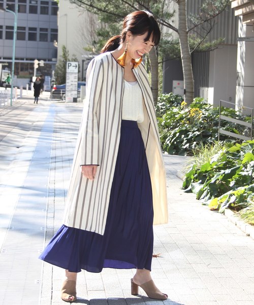 journal standard L'essage（ジャーナルスタンダードレサージュ）の「スリットマキシスカート#	（スカート・レディース・レッド/ブルー系その他・36/38）」の9枚目の写真