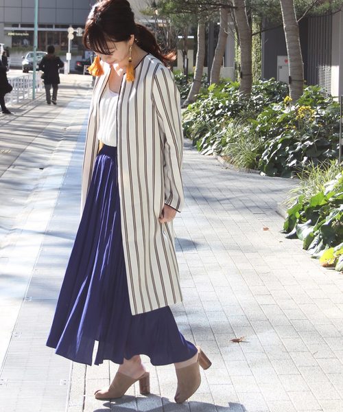 journal standard L'essage（ジャーナルスタンダードレサージュ）の「スリットマキシスカート#	（スカート・レディース・レッド/ブルー系その他・36/38）」の3枚目の写真