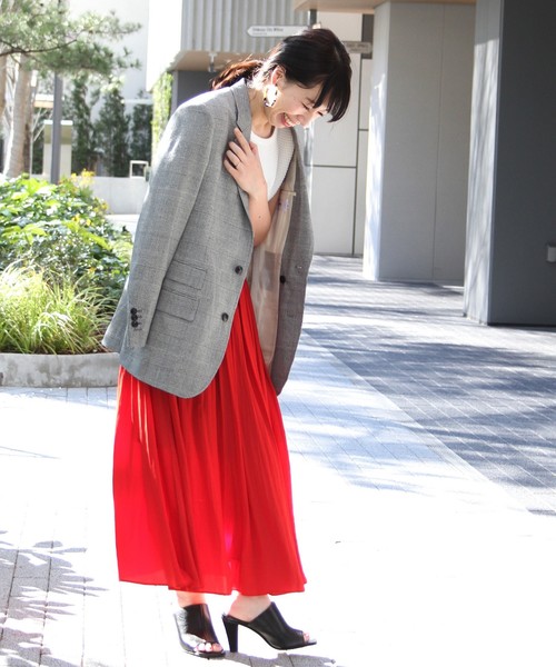 journal standard L'essage（ジャーナルスタンダードレサージュ）の「スリットマキシスカート#	（スカート・レディース・レッド/ブルー系その他・36/38）」の14枚目の写真