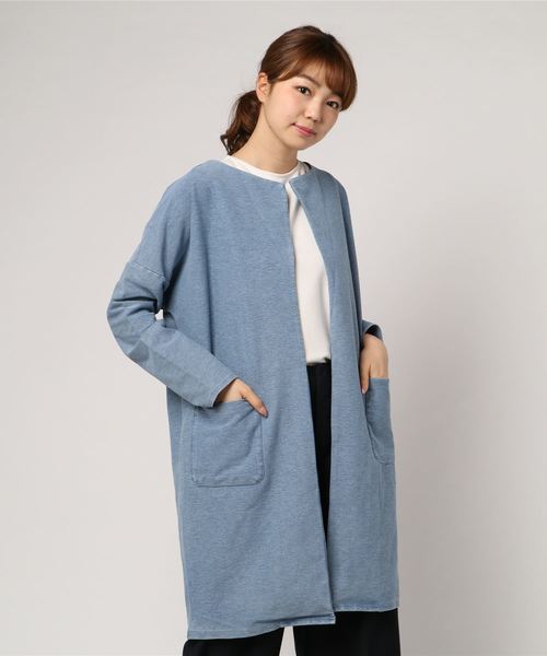 VENCEEXCHANGE（ヴァンスエクスチェンジ）の「カットデニムガウン（その他アウター・レディース・スカイブルー・MEDIUM）」の5枚目の写真