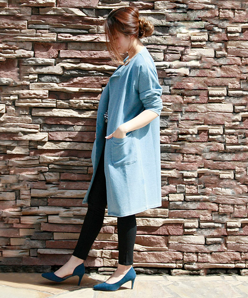 VENCEEXCHANGE（ヴァンスエクスチェンジ）の「カットデニムガウン（その他アウター・レディース・スカイブルー・MEDIUM）」の9枚目の写真