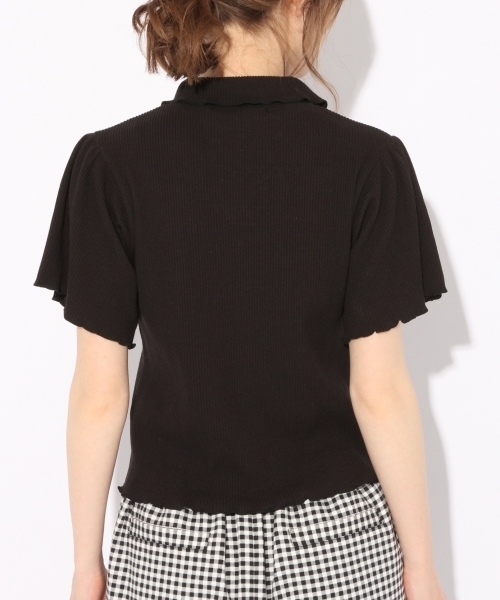 Heather（ヘザー）の「フリルエリリブカットプルオーバー　790946（Tシャツ/カットソー・レディース・ホワイト系その他/ブラック/ベージュ/ブルー系その他・FREE）」の14枚目の写真