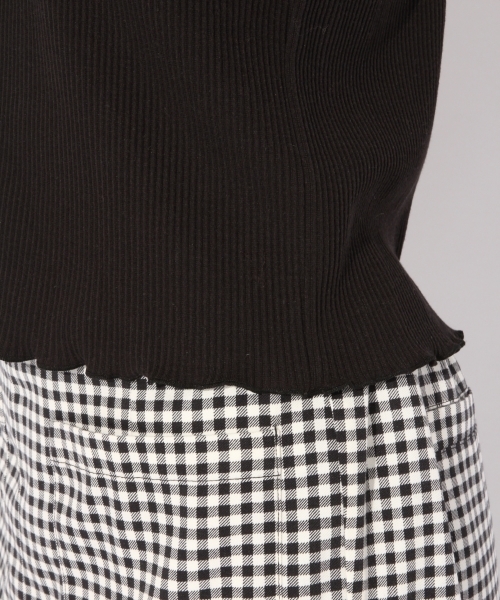 Heather（ヘザー）の「フリルエリリブカットプルオーバー　790946（Tシャツ/カットソー・レディース・ホワイト系その他/ブラック/ベージュ/ブルー系その他・FREE）」の8枚目の写真