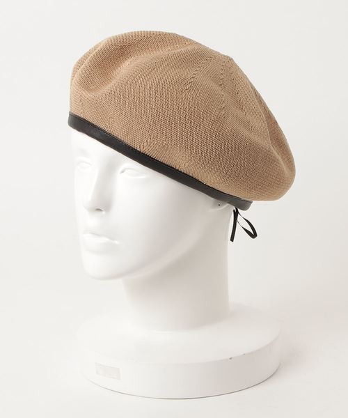 Auntie Rosa（アンティローザ）の「【Auntie Rosa】PUフチ春ベレー帽（ハンチング/ベレー帽・レディース・ブラック/ベージュ/ネイビー/ナチュラル・FREE）」の3枚目の写真