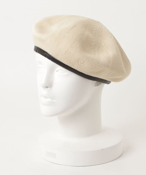 Auntie Rosa（アンティローザ）の「【Auntie Rosa】PUフチ春ベレー帽（ハンチング/ベレー帽・レディース・ブラック/ベージュ/ネイビー/ナチュラル・FREE）」の4枚目の写真