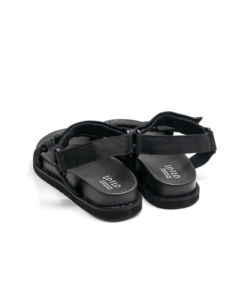 MIX JUICE(ミックスジュース)の「MIX JUICE ミックスジュース ストラップデザインフットベッドスポーツサンダル(サンダル・レディース・ブラック系その他/ブラック/オレンジ/マルチ・L/LL/M/S)」の7枚目の写真