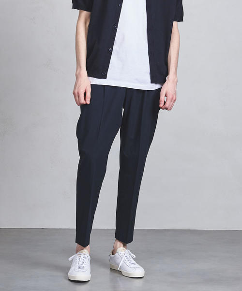 UNITED ARROWS（ユナイテッドアローズ）の「UASB オーバーダイ 1プリーツ イージーパンツ ◆（その他パンツ・メンズ・ネイビー/オフホワイト/ダークグリーン・L/M/XL/S）」の3枚目の写真