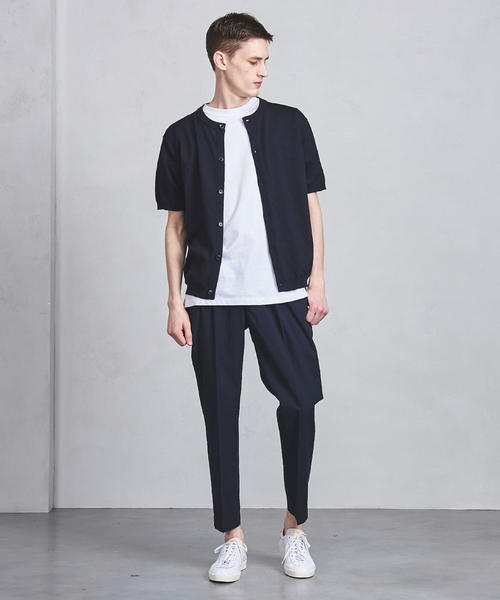 UNITED ARROWS（ユナイテッドアローズ）の「UASB オーバーダイ 1プリーツ イージーパンツ ◆（その他パンツ・メンズ・ネイビー/オフホワイト/ダークグリーン・L/M/XL/S）」の9枚目の写真