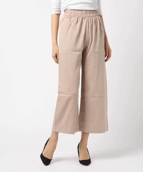 Bou Jeloud（ブージュルード）の「麻ライクリラックスパンツ（その他パンツ・レディース・チャコールグレー/ブラック/ベージュ・38）」の3枚目の写真