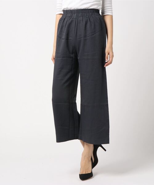 Bou Jeloud（ブージュルード）の「麻ライクリラックスパンツ（その他パンツ・レディース・チャコールグレー/ブラック/ベージュ・38）」の2枚目の写真