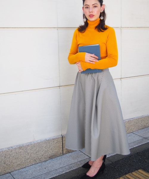 PICCIN（ピッチン）の「コットンカシミヤタートルネックニット（ニット/セーター・レディース・ブラック/ブルー/パープル/マスタード/オフホワイト・MEDIUM）」の11枚目の写真