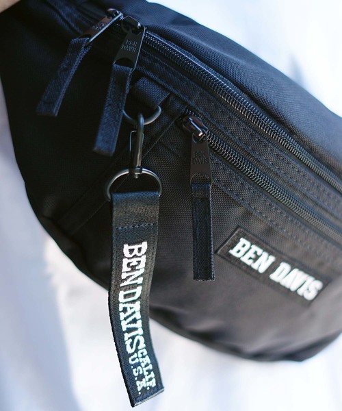 BEN DAVIS（ベンデイビス）の「【BEN DAVIS/ベンデイビス】普段遣い抜群なヘビロテデザイン ワンポイントブランドロゴ入り ユニセックスデザイン ブランドネームリボン付き ウエストバッグ（ボディバッグ/ウエストポーチ・メンズ・ブラック/レッド/ピンク/ネイビー/ライトピンク/スミクロ/ライトパープル/イエロー/パープル/グリーン/レッド系その他・FREE）」の13枚目の写真