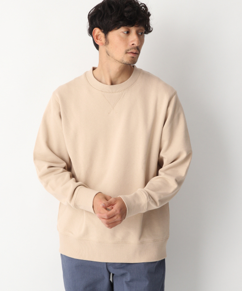 GLOBAL WORK(グローバルワーク)の「ツイストウラケスウェットクルー/818080(スウェット・メンズ・ブラック/ベージュ/グレー・SMALL/MEDIUM/LARGE/X-LARGE)」の3枚目の写真