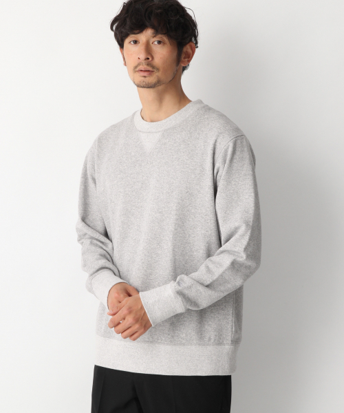 GLOBAL WORK(グローバルワーク)の「ツイストウラケスウェットクルー/818080(スウェット・メンズ・ブラック/ベージュ/グレー・SMALL/MEDIUM/LARGE/X-LARGE)」の2枚目の写真