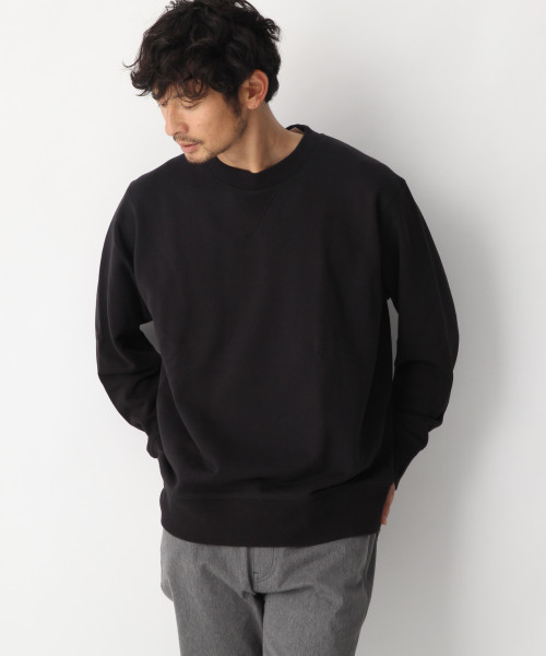GLOBAL WORK(グローバルワーク)の「ツイストウラケスウェットクルー/818080(スウェット・メンズ・ブラック/ベージュ/グレー・SMALL/MEDIUM/LARGE/X-LARGE)」の1枚目の写真