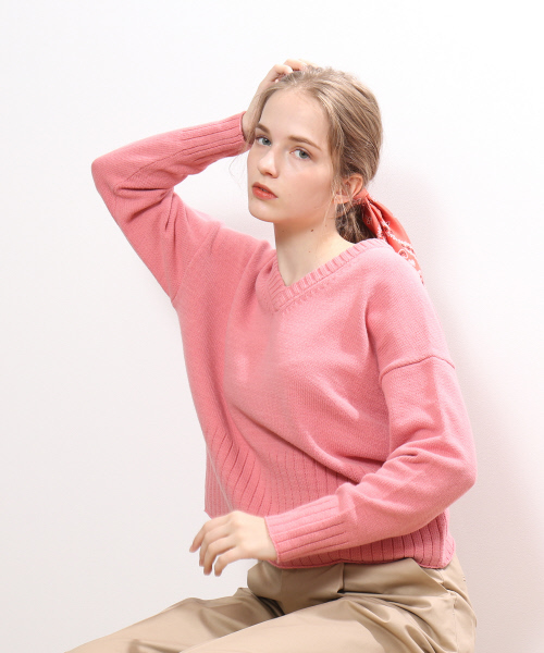 セール 綿アクリルvネックプルオーバー ニット セーター Collex コレックス のファッション通販 Zozotown