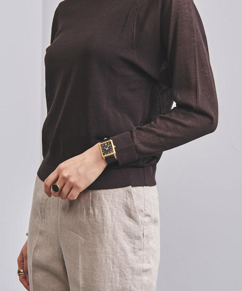 UNITED ARROWS（ユナイテッドアローズ）の「UBCB C/NY シアーセット ニット◆（ニット/セーター・レディース・ライトグレー/ダークブラウン・フリー）」の8枚目の写真