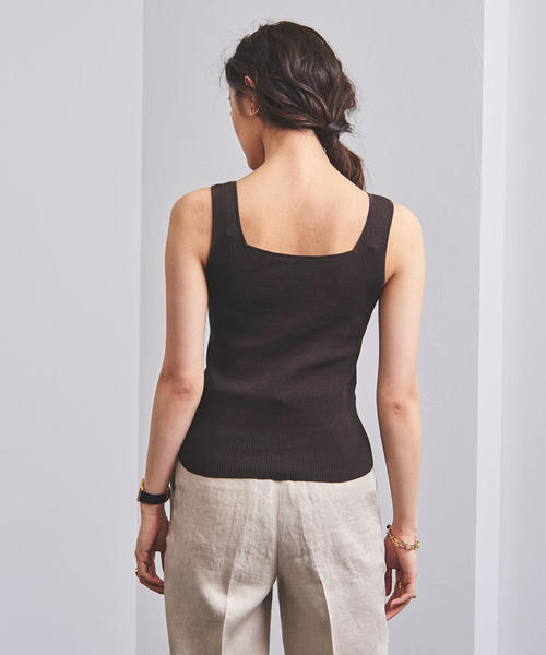 UNITED ARROWS（ユナイテッドアローズ）の「UBCB C/NY シアーセット ニット◆（ニット/セーター・レディース・ライトグレー/ダークブラウン・フリー）」の18枚目の写真