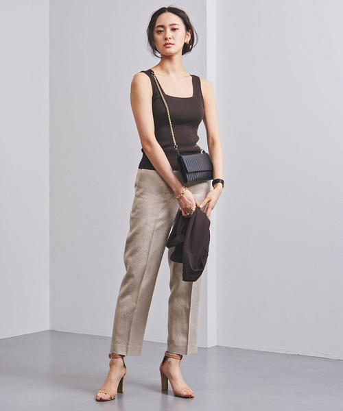 UNITED ARROWS（ユナイテッドアローズ）の「UBCB C/NY シアーセット ニット◆（ニット/セーター・レディース・ライトグレー/ダークブラウン・フリー）」の21枚目の写真