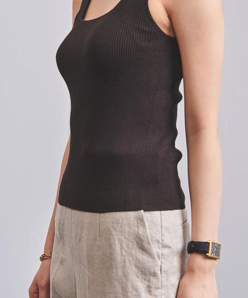 UNITED ARROWS（ユナイテッドアローズ）の「UBCB C/NY シアーセット ニット◆（ニット/セーター・レディース・ライトグレー/ダークブラウン・フリー）」の12枚目の写真