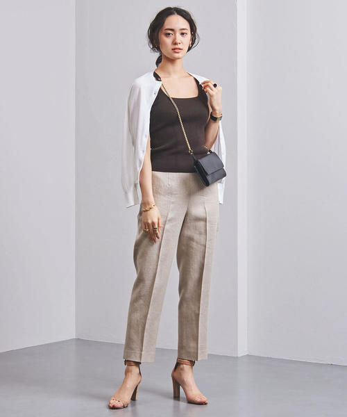 UNITED ARROWS（ユナイテッドアローズ）の「UBCB C/NY シアーセット ニット◆（ニット/セーター・レディース・ライトグレー/ダークブラウン・フリー）」の15枚目の写真