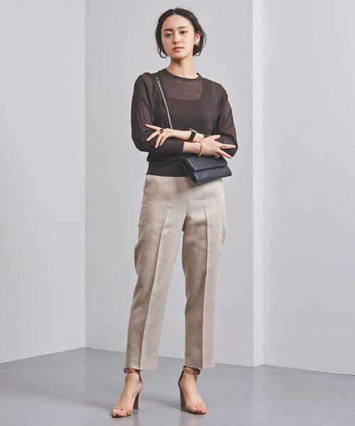 UNITED ARROWS（ユナイテッドアローズ）の「UBCB C/NY シアーセット ニット◆（ニット/セーター・レディース・ライトグレー/ダークブラウン・フリー）」の16枚目の写真