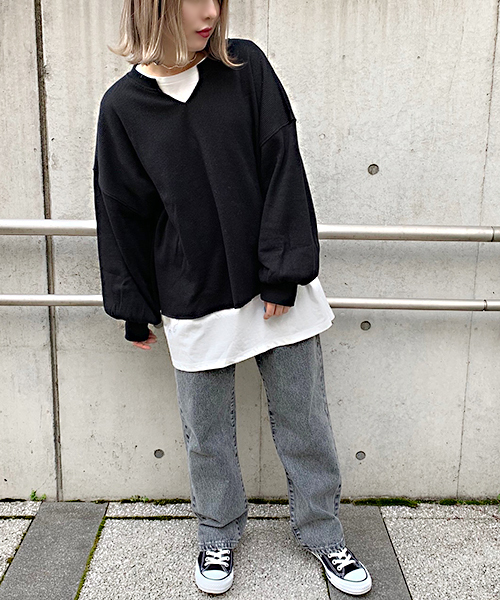 apres jour（アプレジュール）の「ワッフル無地トップス【ZOZOTOWN限定アイテム】（Tシャツ/カットソー・レディース・ブラック/ピンクベージュ/ライトベージュ・フリー）」の8枚目の写真