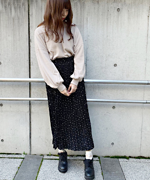 apres jour（アプレジュール）の「ワッフル無地トップス【ZOZOTOWN限定アイテム】（Tシャツ/カットソー・レディース・ブラック/ピンクベージュ/ライトベージュ・フリー）」の14枚目の写真