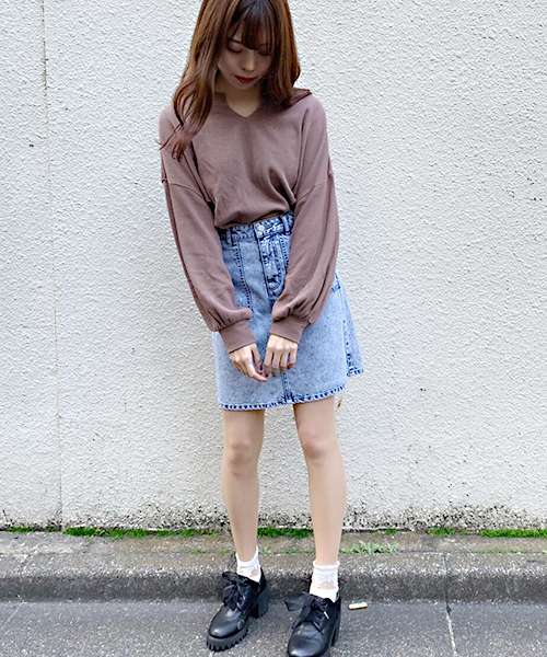 apres jour（アプレジュール）の「ワッフル無地トップス【ZOZOTOWN限定アイテム】（Tシャツ/カットソー・レディース・ブラック/ピンクベージュ/ライトベージュ・フリー）」の19枚目の写真