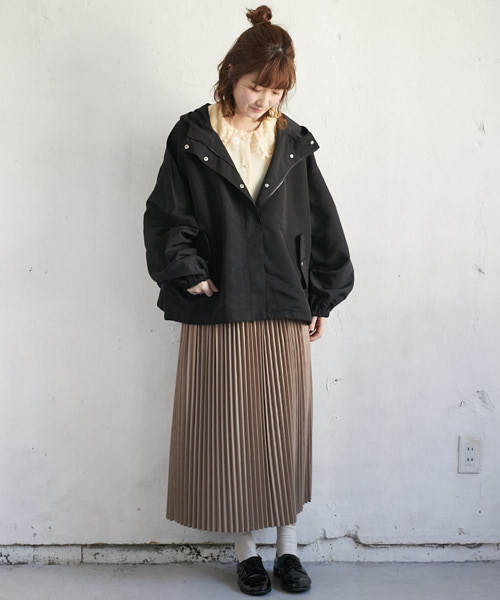 PairPair（ペアペア）の「デシンプリーツスカート（スカート・レディース・ブラック/アイボリー/モカ・FREE）」の21枚目の写真