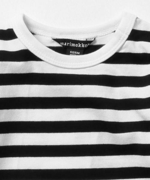 marimekko（マリメッコ）の「marimekko / VAUDE ボーダー ロンパース (68～80㎝)（ロンパース・キッズ・ブラック/レッド/ブルー・80/74/68）」の7枚目の写真