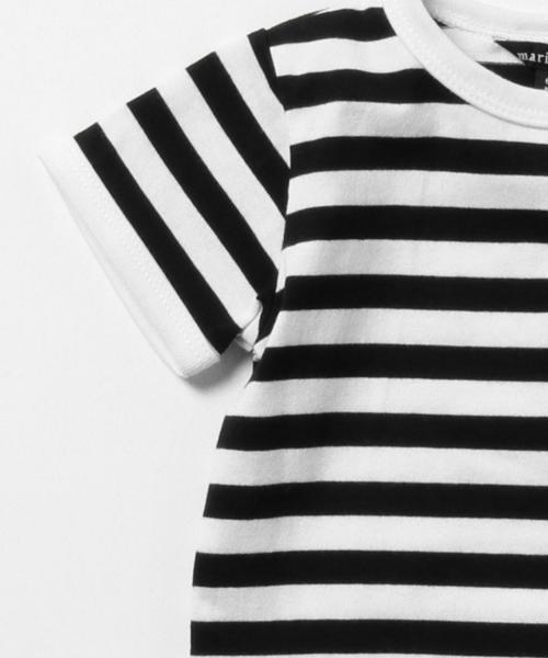 marimekko（マリメッコ）の「marimekko / VAUDE ボーダー ロンパース (68～80㎝)（ロンパース・キッズ・ブラック/レッド/ブルー・80/74/68）」の8枚目の写真