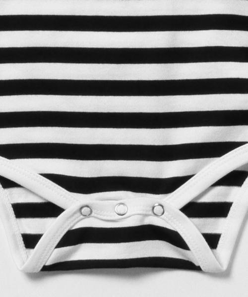 marimekko（マリメッコ）の「marimekko / VAUDE ボーダー ロンパース (68～80㎝)（ロンパース・キッズ・ブラック/レッド/ブルー・80/74/68）」の9枚目の写真