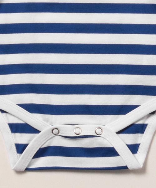 marimekko（マリメッコ）の「marimekko / VAUDE ボーダー ロンパース (68～80㎝)（ロンパース・キッズ・ブラック/レッド/ブルー・80/74/68）」の11枚目の写真